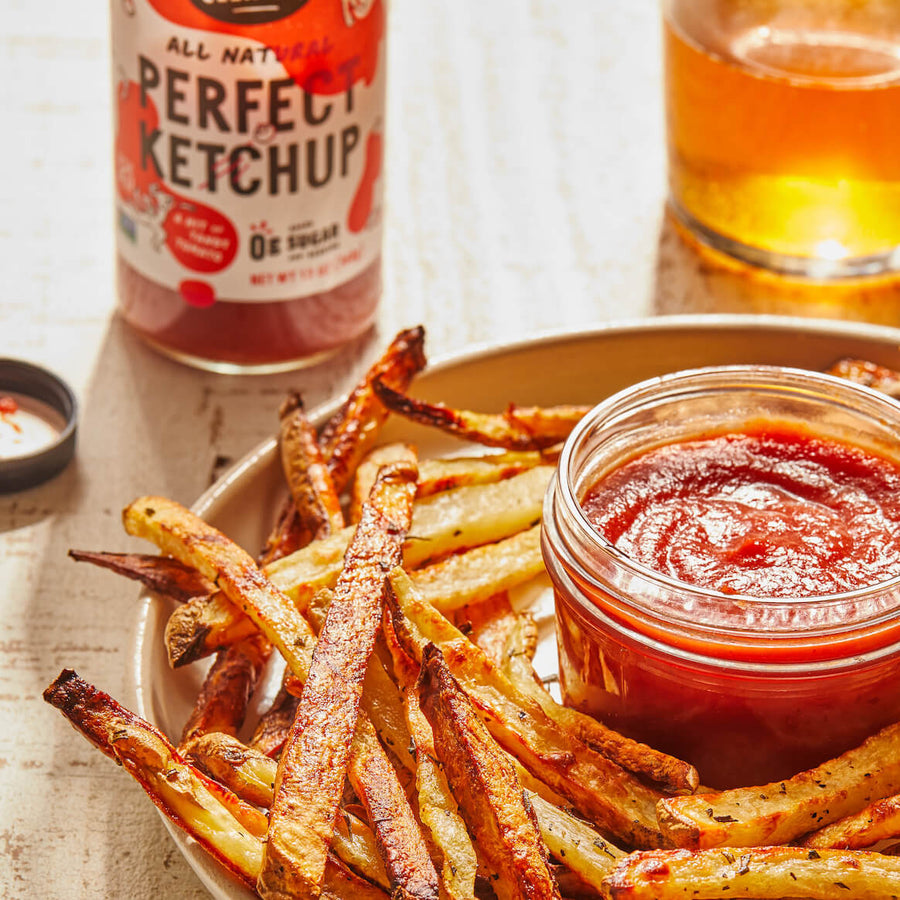 Halo and Cleaver Perfect Ketchup sauce with french fries and sauce